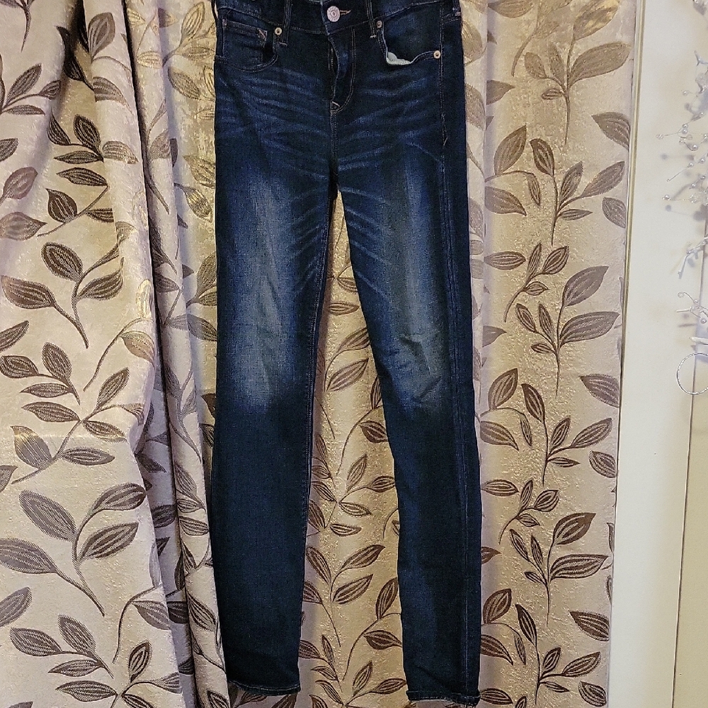 Express Dark Indigo Skinny Jeans